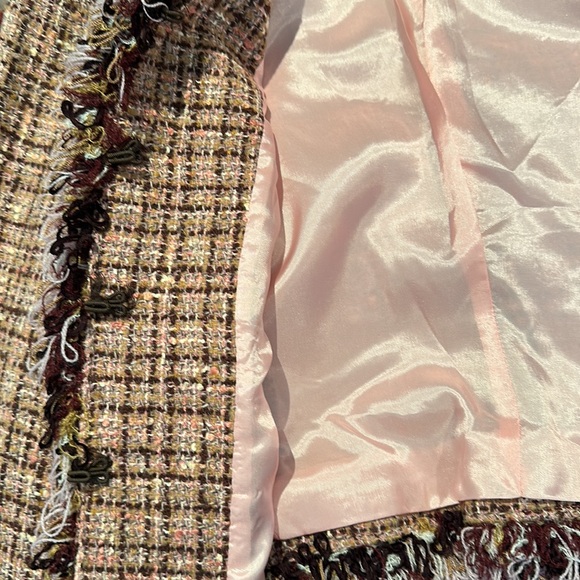 Classic Tweed jacket -10 never worn ABS with inside hooks - Picture 8 of 10